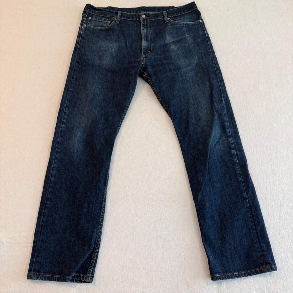 Levi's‎ 513 Slim Straight Jeans Mens 38x32 Dark Wash Blue Denim